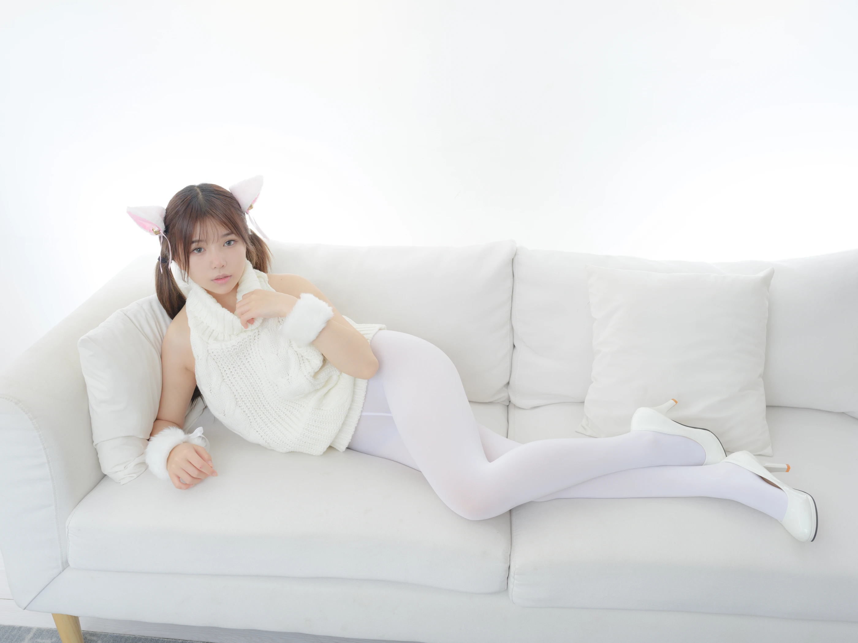 森萝财团 晴涩005 乃晴 水岛空 白丝 80D [109P 1V]插图5
